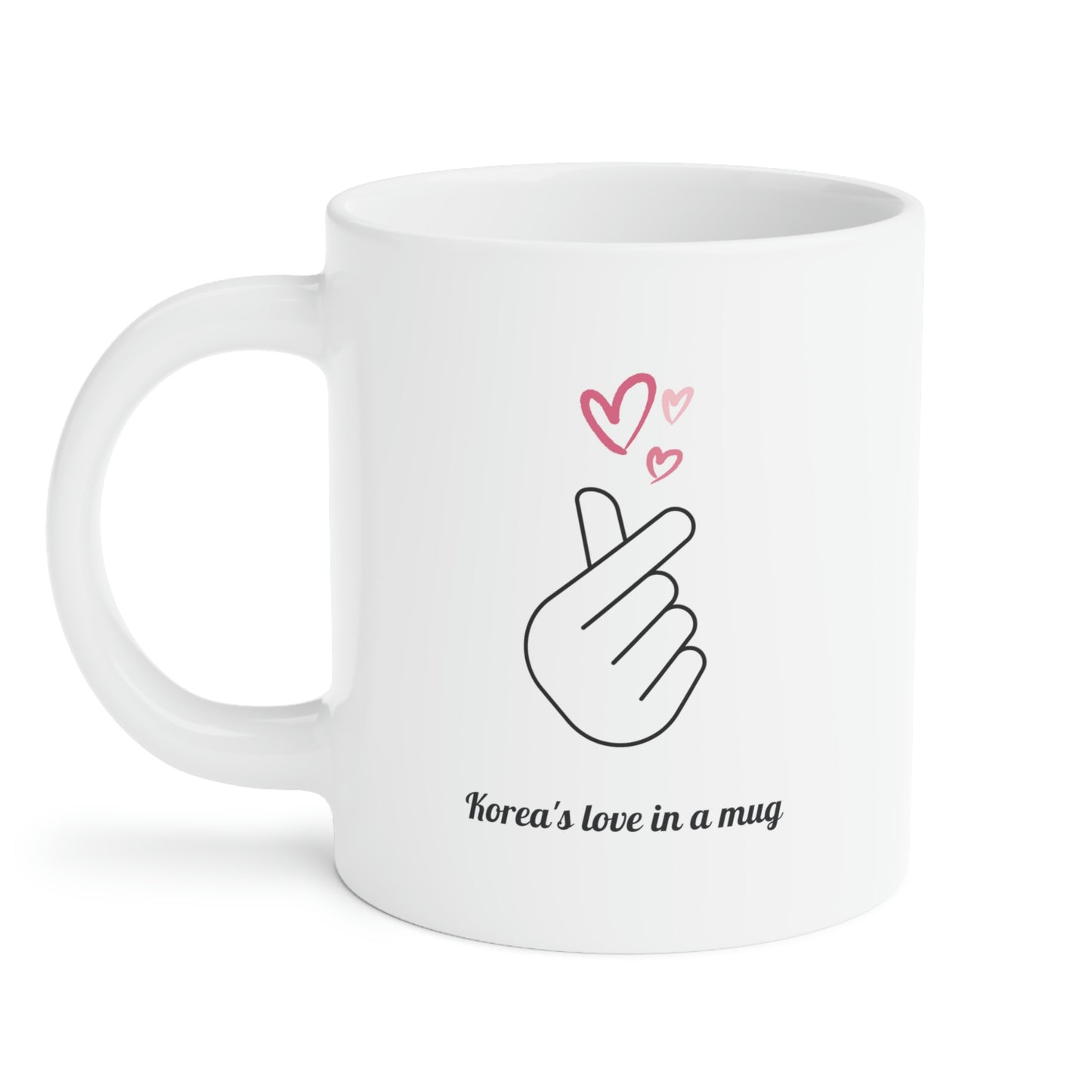 Love in a Mug: Korean Finger Heart Ceramic Mug (11oz\15oz\20oz)