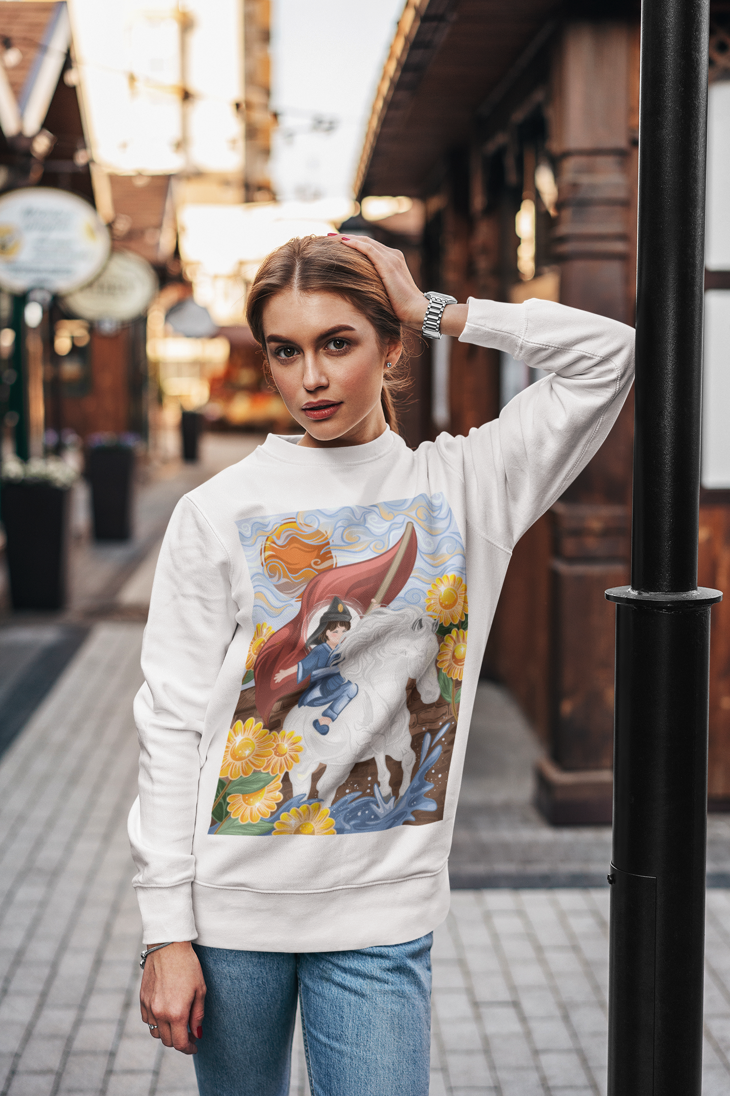 Korean Tarot Sweatshirt - The Sun (unisex)