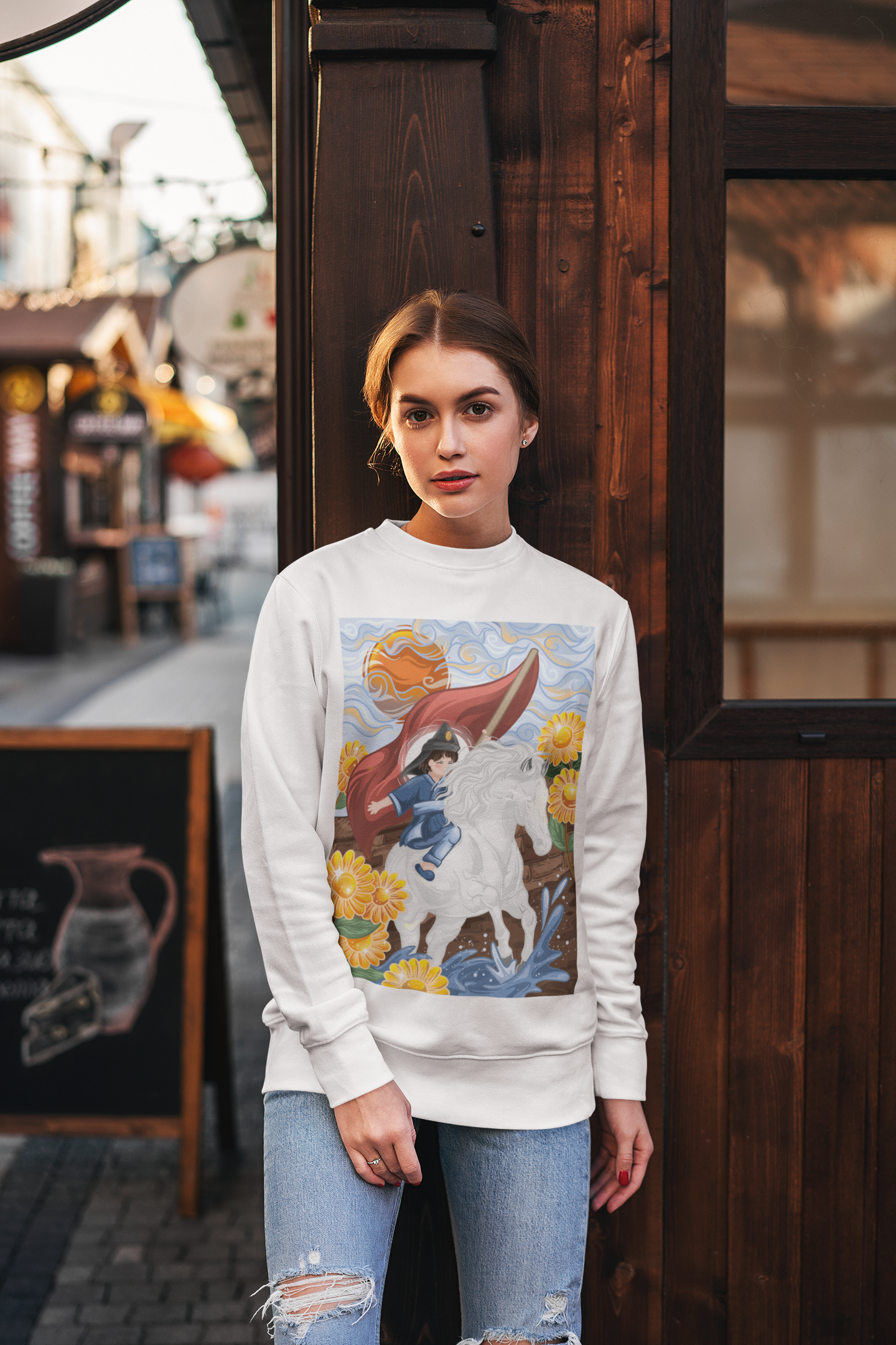 Korean Tarot Sweatshirt - The Sun (unisex)